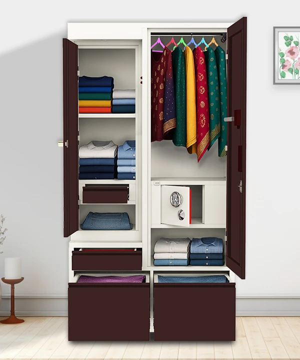 BAHURANI MODEL - 2010x1066x530mm Triveni Almirah